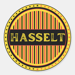 Hasselt City Pride Emblem – Belgisk Identitet Runt Klistermärke