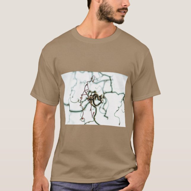 Hasselträd Botanisk Konst T-shirt (Framsida)