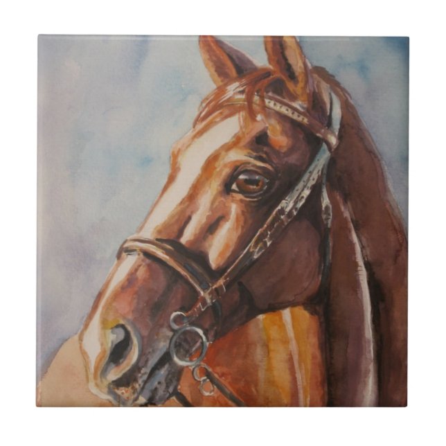 Häst 2 kakelplatta (Framsidan)