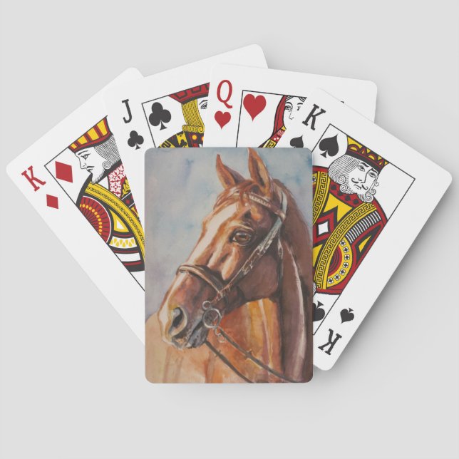 Häst 2 spel kort (Baksidan)