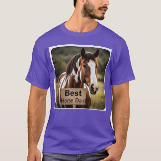 Häst 5 är den bästa presenten för häst pappa t shirt