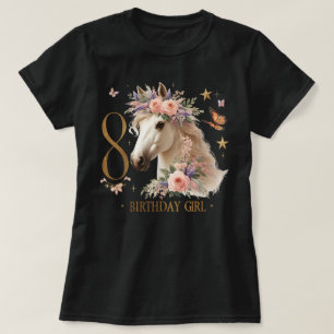 Häst 8 År Åtta Äntligen 8-årsdag 8 T Shirt