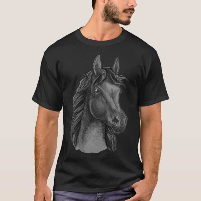 häst amadeus artsy t shirt (Framsida)