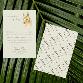 Häst är det en Tack för meddelande om pojkbabykläd