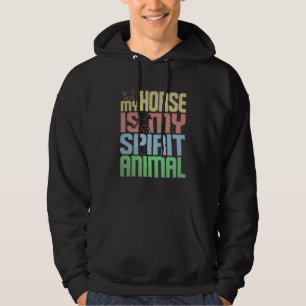Häst är mitt andningsdjur för hästrider hoodie