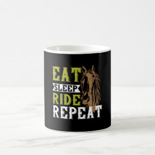 Häst - Ät Sömnlöshet Upprepa Kaffemugg