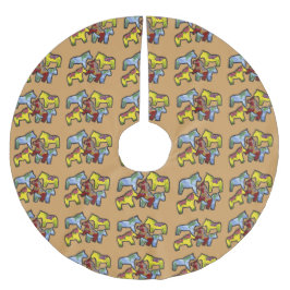 Häst av annan Julgran-kjol i färg Julgransmatta Borstad Polyester