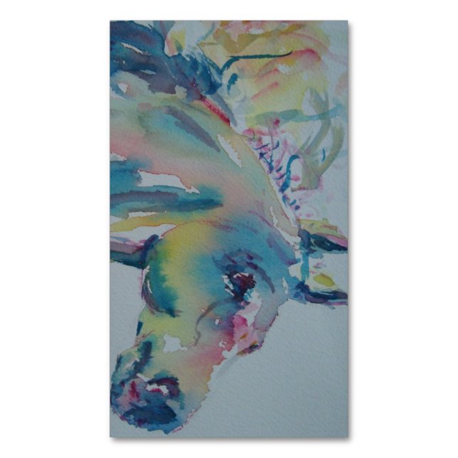 Häst av många Färg Magnetiska Visitkort (Framsida vertikal)