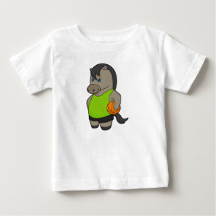 Häst Basketspelare Basketboll T Shirt