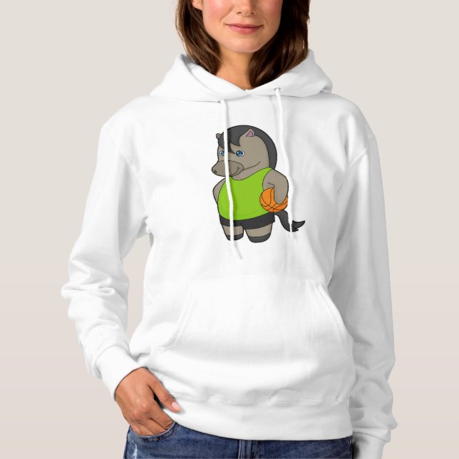 Häst Basketspelare Basketboll T Shirt (Framsida)