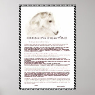 Häst bön poster