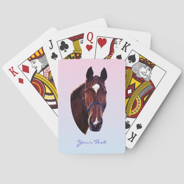 Häst Casinokort (Baksidan)