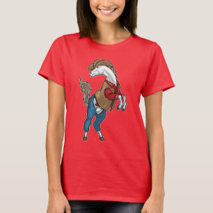 Häst Cowboy Cowboyhatt T Shirt