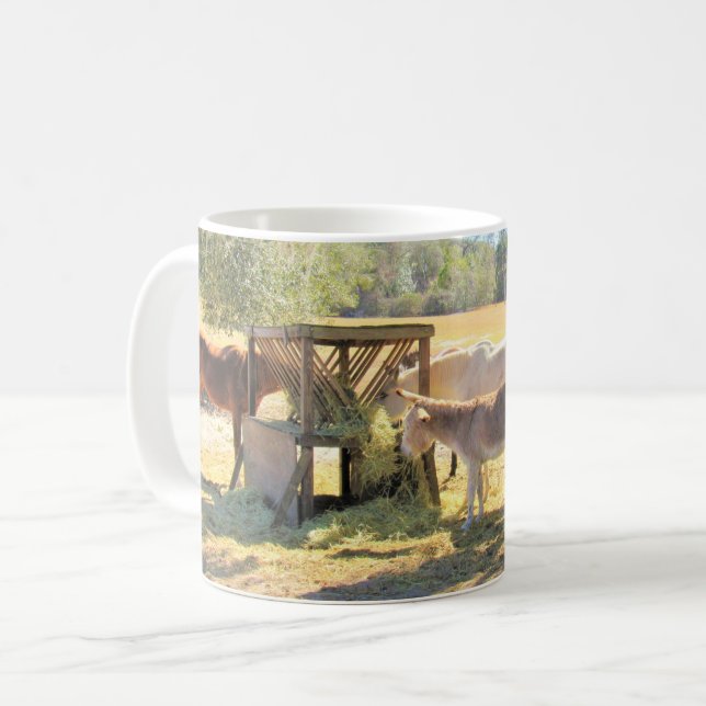 Häst den Matande Station - Farm Life Series Kaffemugg (Framsida vänster)