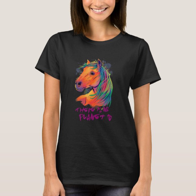 HÄST Det finns ingen planet B  Klimatförändring är T Shirt (Framsida)