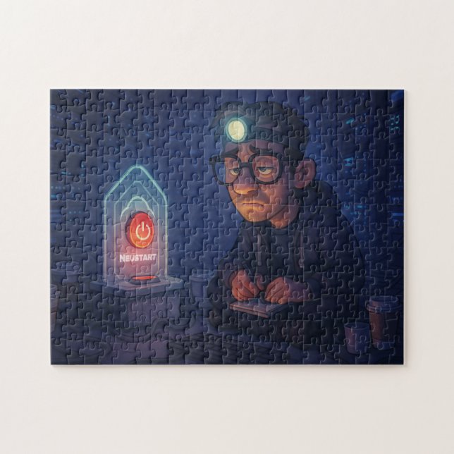 Hast du schon neu gestartet? pussel (Horisontell)