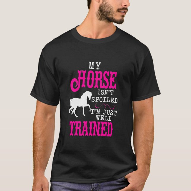 Häst ej förstörd t shirt (Framsida)