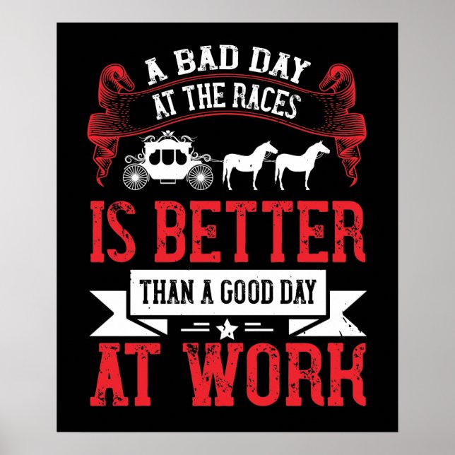 Häst - en dålig dag i Tävling är bättre Poster (Framsidan)