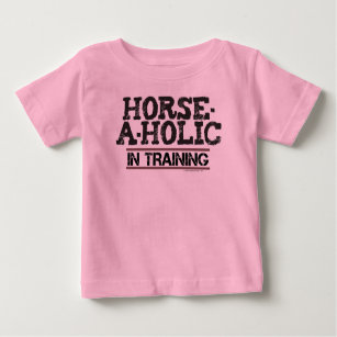 Häst-En-Holic i utbildningsspädbarnT-tröja T Shirt