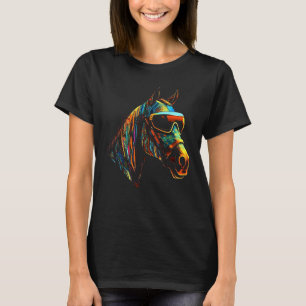Häst Fantasy Solglasögon - Häst Ridning Djur Ho T Shirt
