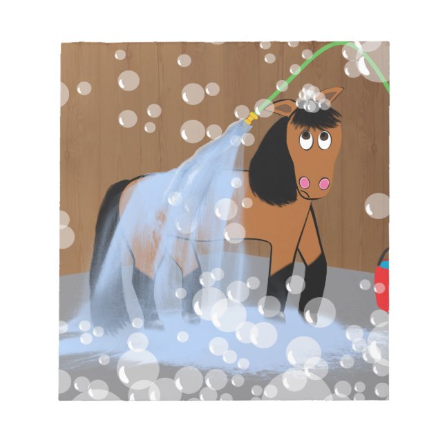 Häst får du en bath.tif anteckningsblock (Framsida)