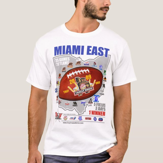 Häst för 2009 Trojan - östliga Miami Tröja (Framsida)