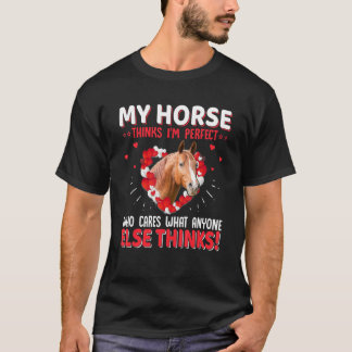 Häst för tjejer och kvinnor som älskar hästar 5 t shirt