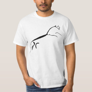 Häst för Uffington slottvit T-shirt