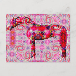 häst från olika färg vykort