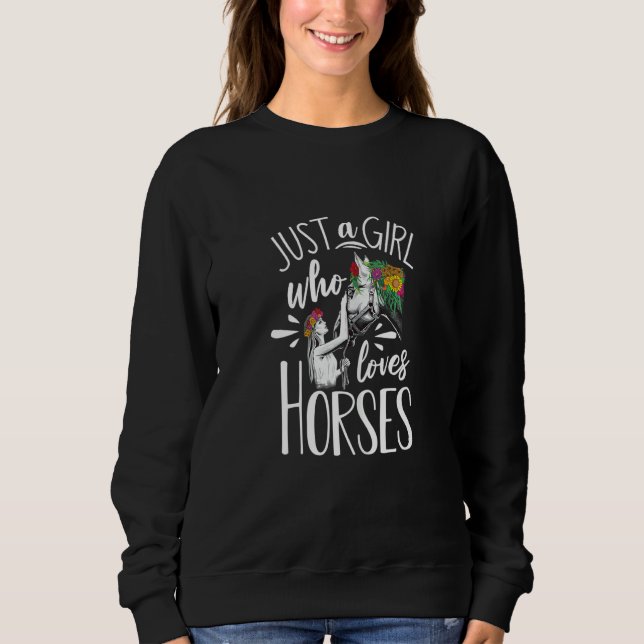 Häst Grafisk Kvinnor Flickor Ridning Häst   T Shirt (Framsida)