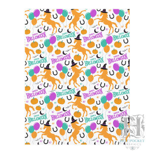 Häst Halloween Scrapbook Papper