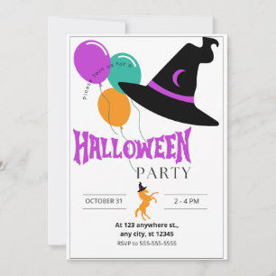 Häst Halloweenfest Inbjudan
