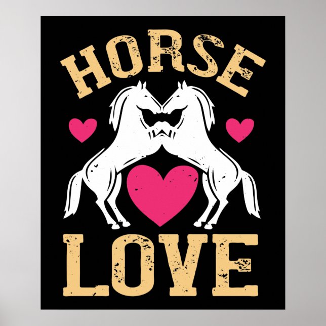 Häst - Häst Kärlek Poster (Framsidan)