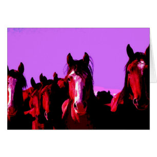 Häst - hästar hälsningskort