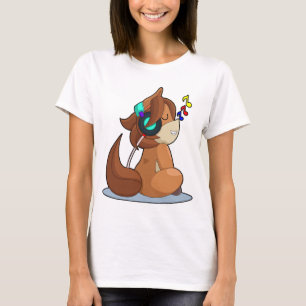 Häst Högtalare Musik T Shirt