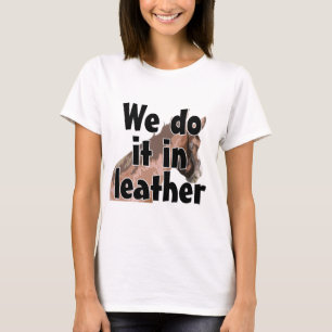 Häst huvud - vi gör det i läder t shirt