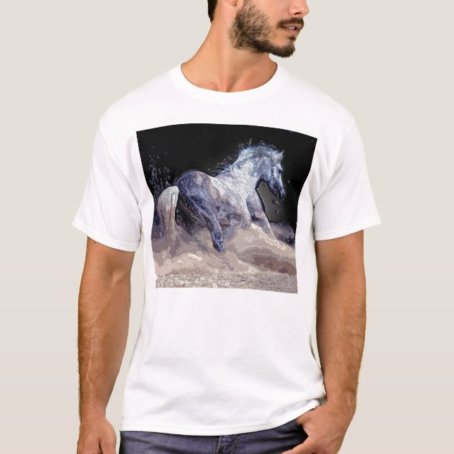 Häst i aktion tee (Framsida)