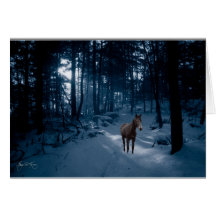 Häst i blått trä: kort