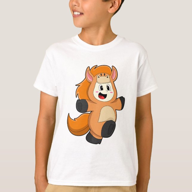 Häst i Costume T Shirt (Framsida)