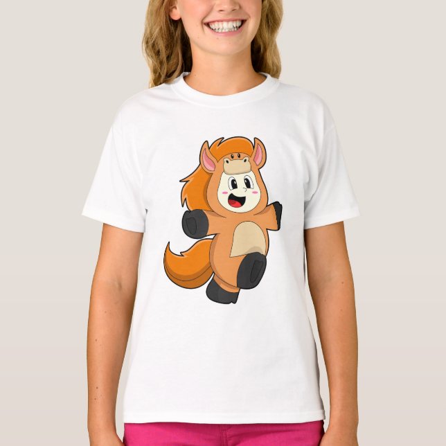 Häst i Costume T Shirt (Framsida)