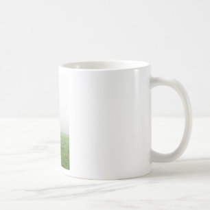 Häst i dimman på en skugga kaffemugg