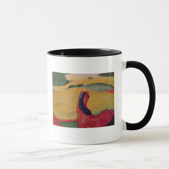 Häst i en landskap, 1910 mugg (Höger)