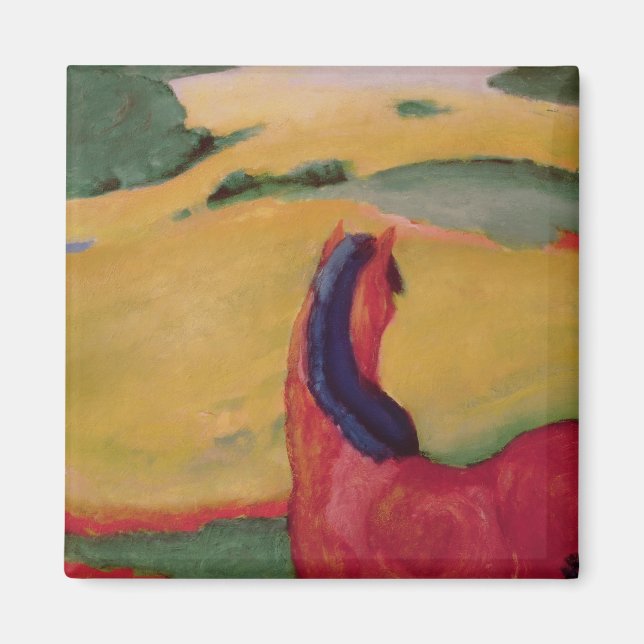 Häst i ett landskap, 1910 magnet (Framsidan)