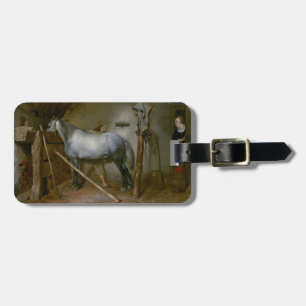 Häst i ett stall, c.1652-54 (olja på panel) bagagebricka