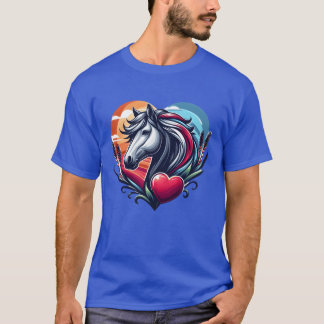 Häst i hjärtpojken t shirt