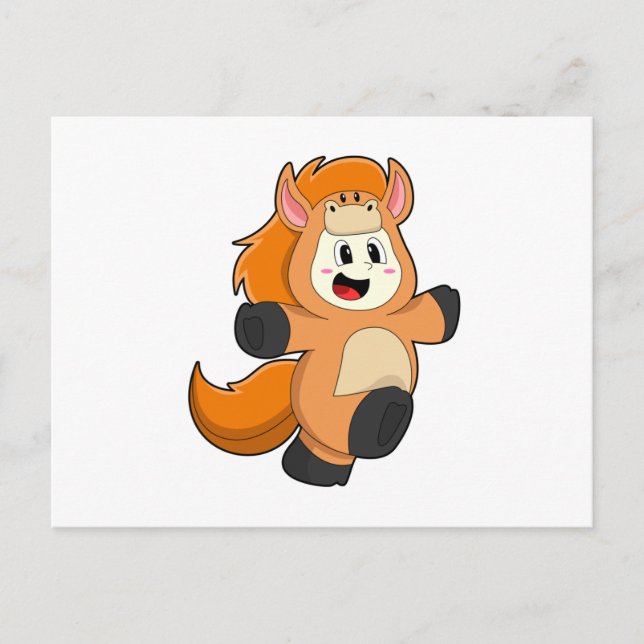 Häst i kostym vykort (Framsida)