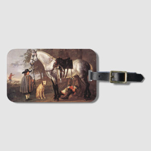 Häst i liggande Aelbert Cuyp Bagagebricka