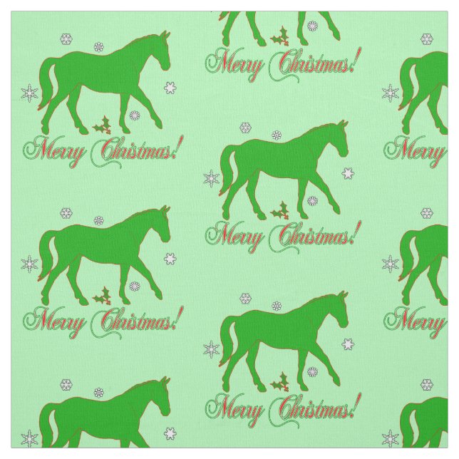 Häst i Silhouettegod jul Tyg (Provkarta)