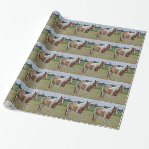 Häst Inpackningspapper Presentpapper