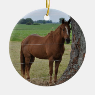 Häst Julgransprydnad Keramik